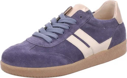 Gabor Sneaker Veloursleder Damen, Gr. 39, weiß-blau von Gabor