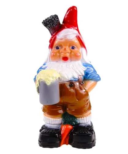 Kremers Schatzkiste Oktoberfest Gartenzwerg 36cm - Wetterfester PVC Gartenzwerg, handgefertigt in Deutschland – bringt bayerische Feststimmung in deinen Garten!