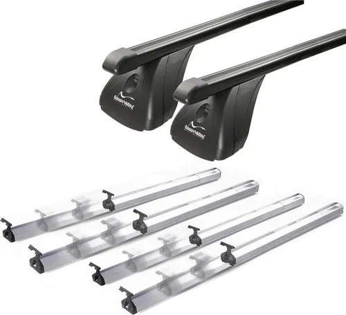 VDP Fix&Slide Duo Dachträger für VW Amarok (4 Türer) ab 2011 - Robuster Dachträger aus Stahl mit praktischer Ausziehfunktion für einfaches Be- und Entladen. Ideal für VW Amarok (4 Türer) ab 2011, inklusive passendem Befestigungskit und 75 kg Ladekapazität.