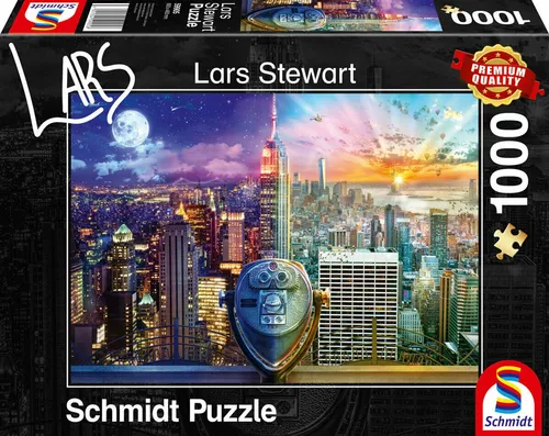 New York Night and Day|Lars Stewart|1000 Teile|59905|SSchmidt Premium Puzzle|NEU