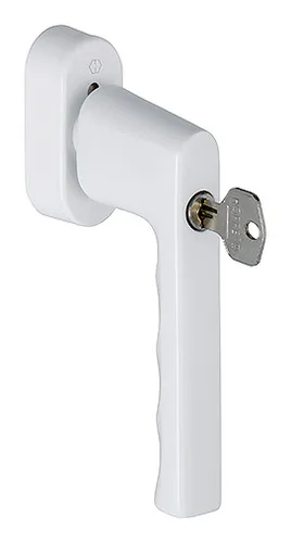 Hoppe Hamburg Aluminium-Dreh-Kipp-Fenstergriff 0700S/UD9020 - Fenstersicherungen mit SecuForte und VarioFit, abschließbar für erhöhte Sicherheit und Komfort in Ihrem Zuhause.