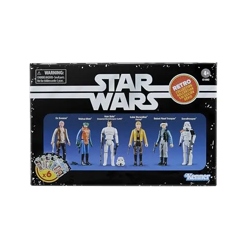 Hasbro Star Wars 6er-Figuren-Set 9,5 cm - Actionfiguren-Set mit 6 beliebten Charakteren, darunter Han Solo im Stormtrooper-Kostüm und Luke Skywalker, ideal für Sammler und Star Wars-Fans.