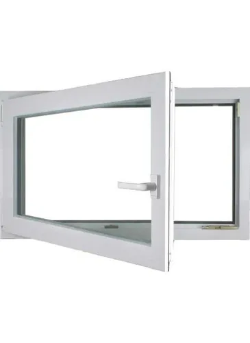 Meeth Kellerfenster 80 x 40 cm DIN links 1 Flügelig Dreh-Kipp - Weiß - Fenster mit Dreh-Kipp-Funktion, ideal für optimale Belüftung und Tageslicht in Kellerräumen.