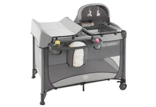 COSTWAY 5-in-1 Babybett Mobile