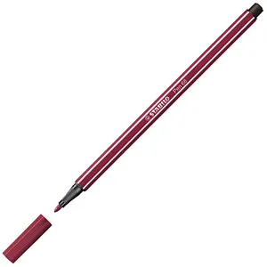 Stabilo Filzstifte Pen 68 - Purpur, 1mm Strichbreite - Schreibutensilien mit hoher Farbbrillanz und gleichmäßiger Farbabgabe. Ideal für kreative Projekte, geruchsneutrale Tinte und 24h Austrocknungsschutz.