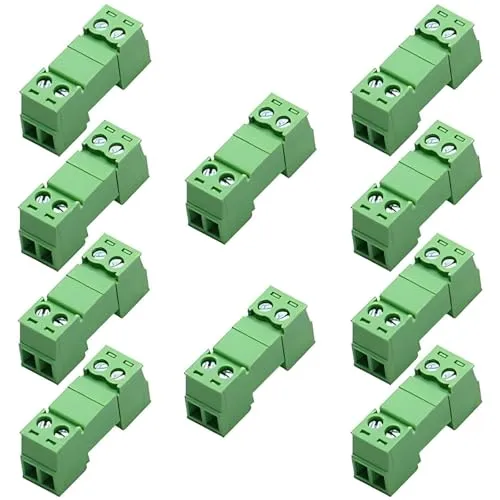 10Sets 2-Pin 15EDGRK 3.81mm/0.15in Klemmenblock Stecker