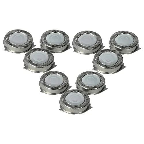 vhbw 9x Ersatz-Scherköpfe kompatibel mit Philips AT753, AT752, AT798, AT750, AT754, AT751, AT757, AT758 Elektrorasierer, Silber