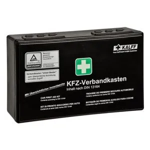 Kalff Verbandskasten medium DIN 13164, Auto, schwarz