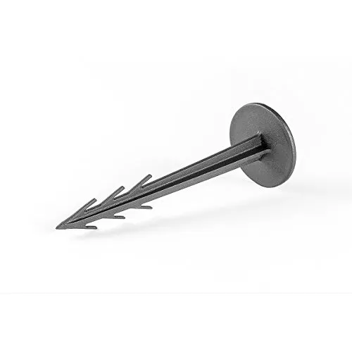 HaGa® Erdanker Bodenanker Erdnagel f. Rasenschutzgitter Unkrautvlies Bodengewebe 12cm lang 100 St.