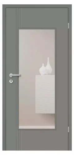 Zimmertür Alba CPL Weiß RAL 9003 von Mosel Türen - Hochwertige Zimmertür Alba CPL in elegantem Weiß RAL 9003. Robuste Konstruktion aus Röhrenspanplatte, pflegeleichte Oberfläche und individuelle Anpassungsmöglichkeiten für Ihr Zuhause.