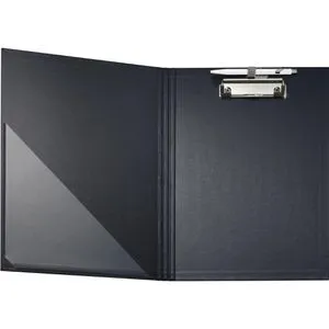 Falken Klemmbrettmappe 11288362, A4, Kunststoffbezug, mit Stiftehalter, schwarz