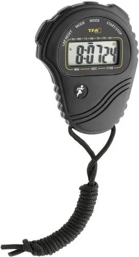 TFA Dostmann 38.2029 Stoppuhr digital Schwarz