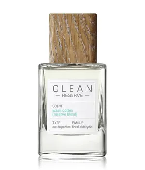 Clean Warm Baumwolle Eau de Parfum 50ml - Damendüfte mit blumig-aldehydischem Duft, der an frisch gewaschene Kleidung erinnert - für ein entspannendes Dufterlebnis.