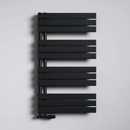 Mai & Mai Badheizkörper Handtuchheizkörper 104x60cm - Handtuchwärmer in Anthrazit, rostfreier Stahl, korrosionsbeständig und einfach zu montieren, ideal für feuchte Umgebungen.