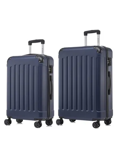 YONSLY Kofferset Premium Hartschalen-Reiseset aus ABS mit robustem YKK-Reißverschluss, 4 Rollen, (Reisekoffer-Set, 2 tlg., L-XL-Set), TSA-Schloss, 360°-Doppelrollen und austauschbaren Rollen und Griffen