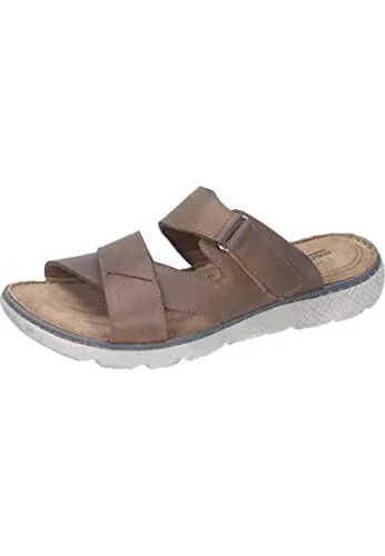 Manitu Herren Pantolette 41 EU - Herren-Hausschuhe mit weicher Lederdecksohle für optimalen Komfort und Entspannung zu Hause.