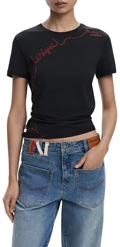 Desigual TS_Charly T-Shirt, 2000 Black, S von Desigual