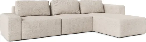 AX LIVING Couch XXL L Form Arkleton Ecksofa Groß Beige 360cm Komfort R