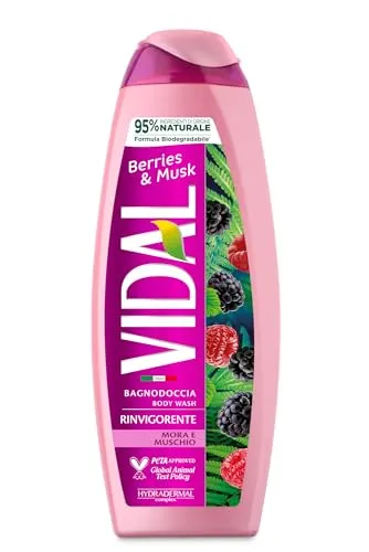 Badeschaum belebend Vidal Brombeere und Moschus 500 ml