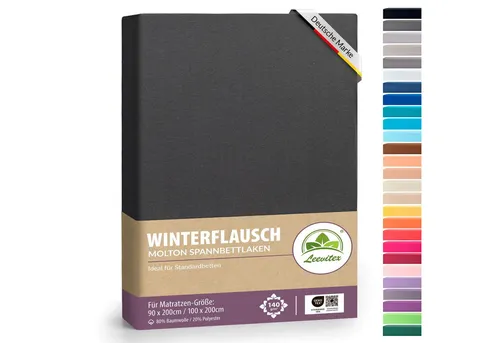 Bettlaken Grau von Leevitex