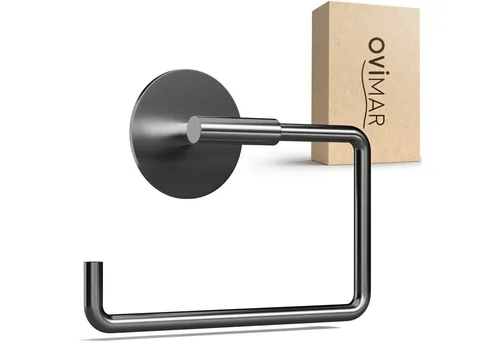 ovimar Toilettenpapierhalter Skardstind, Edelstahl Gunmetal in grau von ovimar