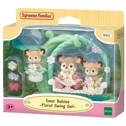 Sylvanian Families Reh Babys mit Blumenschaukel Spielset (5801) - Puppen, Spielzeugfigur - Dieses bezaubernde Set enthält süße Reh Babys und eine Blumenschaukel, perfekt für fantasievolles Spielen und kreative Abenteuer.
