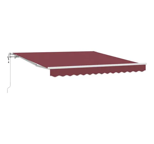 vidaXL Automatische Markise Burgunderrot 300x250 cm in rot von vidaXL