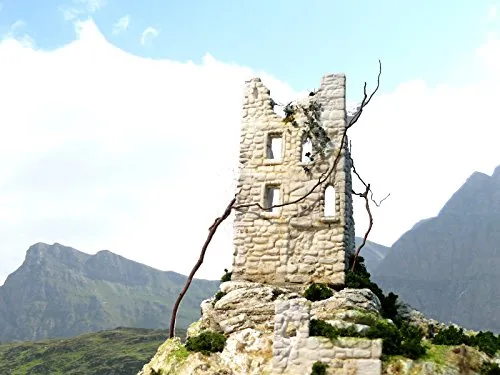 menta-modellbau BURGFRIED Burgruine Spur H0/TT/N NEBELFELS