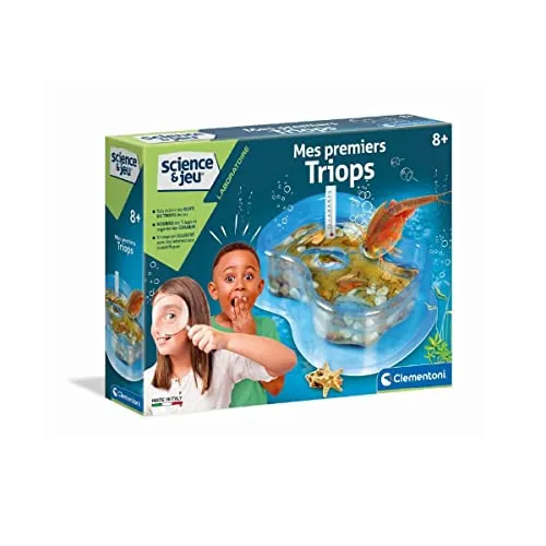 Clementoni 62703.5 - Meine erste Triops - Bauspielzeug & Konstruktionsspielzeug, fördert die Entdeckung der Unterwasserwelt und die Entwicklung von Handarbeit und Phantasie bei Kindern ab 8 Jahren.