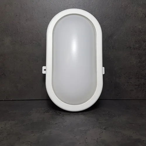 Ovalleuchte LED 12W IP65 4000K Kellerleuchte Feuchtraumleuchte Aussenleuchte ETT