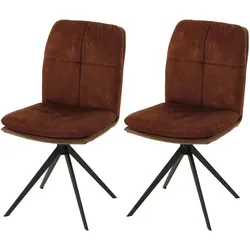 2er-Set Esszimmerstuhl MCW-M68, drehbar und stilvoll