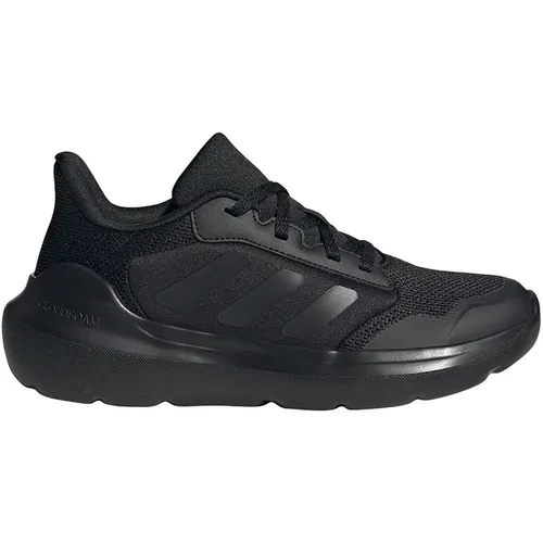 Adidas Tensaur Run 3.0 Kinder - schwarz - Laufschuhe für Kinder, ideal für aktive Tage. Hergestellt aus recycelten Materialien, bieten sie Komfort und Stil mit einer sicheren Passform dank elastischer Schnürsenkel.