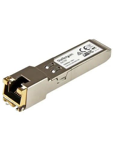 StarTech.com Cisco GLC-T Kompatibles SFP Modul - Repeater Transceiver, 1000BASE-T, ideal für Gigabit Ethernet-Verbindungen bis zu 100 m, kompatibel mit Cisco Firepower ASR920 und IE2000.