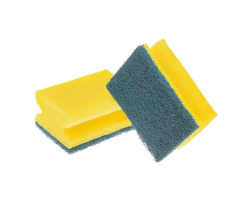 SCOTCHBRITE Reinigungsschwamm Delicate gelb|grün - Effektiver Reinigungsschwamm in gelb/grün, ideal für empfindliche Oberflächen, langlebig und schonend im Einsatz.