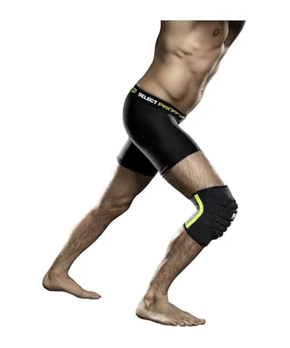 Select Kniebandage Handball Unisex, S, schwarz - Volleyball-Knieschoner mit anatomischer Form für perfekten Sitz, bietet Wärme und Halt während des Spiels, ideal für Handballer.