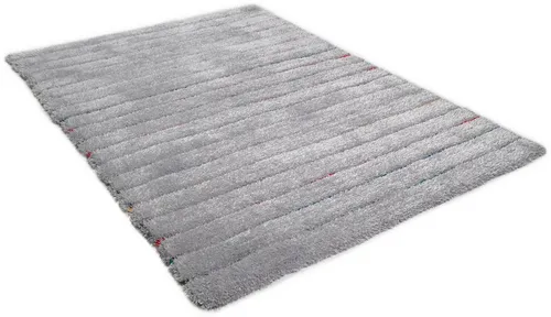 TOM TAILOR HOME Hochflor-Teppich Soft Hidden Stripes, rechteckig, Höhe: 35 mm, super weich und flauschig, ideal im Wohnzimmer & Schlafzimmer
