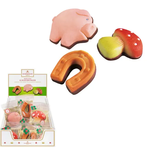 Niederegger Marzipan Glücksbringer Mitbringsel 3fach sortiert 25g