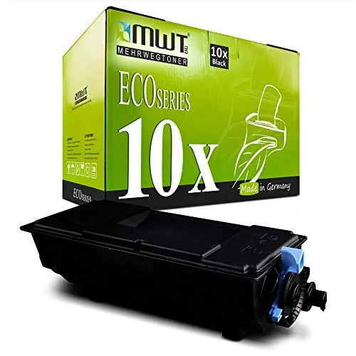 10x MWT Drucker Patronen für Kyocera ECOSYS P3050dn P3060dn P3055dn P3045dn ersetzt TK-3160 TK3160 Schwarz