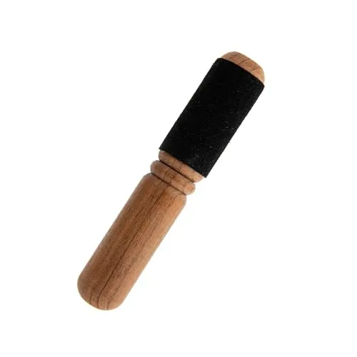 NKlaus 18cm Klangstab/Klöppel mit Ledergriff – Ideal für präzise und sanfte Klangschalenklänge, langlebig und robust, sorgt für klare und harmonische Töne in jeder Zeremonie 16546