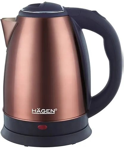 Hagen Kompakter Edelstahl Wasserkocher 1,8L