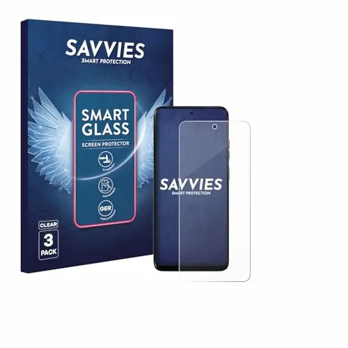 Savvies 3 Stück Panzer Schutz Glas für Motorola Moto G05 9H Schutzfolie, Glas-Folie, HD Klar, Blasenfrei, Anti-Fingerabdruck, Displayschutz