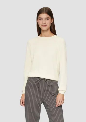 QS Longpullover Strickpullover Strickpullover mit Struktur aus Viskosemix