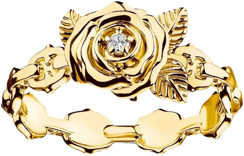 THOMAS SABO Fingerring Roses Romance, TR2482-414-39-52-60 in gold von THOMAS SABO