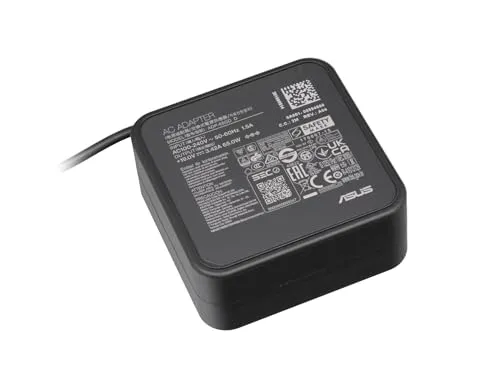 ASUS 65W AC-Adapter für Notebooks - Notebook Zubehör für zuverlässige Stromversorgung, ideal für unterwegs mit kompaktem Design und universeller Spannung von 100-240 V.