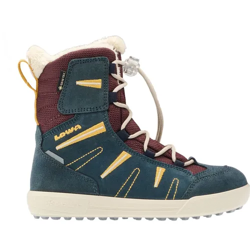 Lowa Lucy 2 GTX Hi JR navy/rot (6941) 33 - Wanderschuhe für Kinder, ideal für winterliche Abenteuer mit Gore-TEX für trockene Füße und rutschfester Sohle für sicheren Halt.
