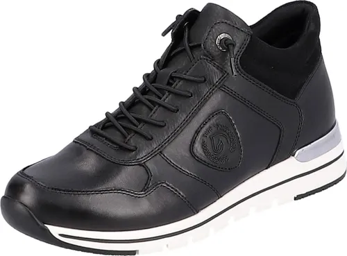 Remonte Sportliche Schnürschuhe Damen 31363032323836 Schwarz 39 EU - Sneaker aus hochwertigem Leder mit herausnehmbarer, gepolsterter Decksohle für optimalen Tragekomfort und perfekte Passform. Ideal für Alltag und besondere Anlässe.