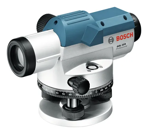 Bosch Professional GOL 32 D Optisches Nivelliergerät mit Stativ - Messgeräte: Hochpräzises optisches Nivelliergerät mit einer Reichweite von bis zu 32 m, ideal für Bau- und Vermessungsarbeiten.