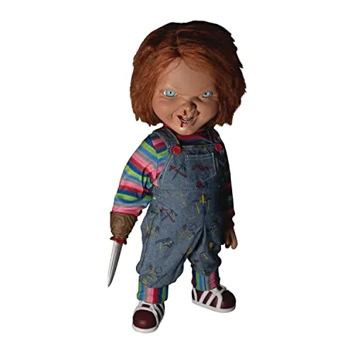 Mezco Designers Series Mega Scale - Child's Play - Chucky Figur - Detailreiche Chucky Figur in Mega Scale, mit einzigartigen sprechenden Funktionen. Ideal für Sammler und Fans ab 3 Jahren.