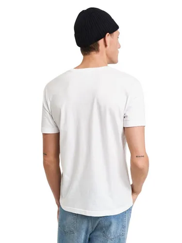 Gant Herren Reg Archive Shield T-Shirt, Weiß, L EU - T-Shirts für Herren, mit regulärer Passform für hohen Tragekomfort und weicher Haptik, ideal für einen klassischen und eleganten Look.