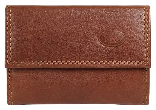 piké Geldbörse Herren, Damen 022065 braun - Hochwertige Leder Geldbörse im Vintage-Look, ideal für Konzerte und Café-Besuche. Leicht, kompakt und mit mehreren Fächern für Karten und Bargeld.
